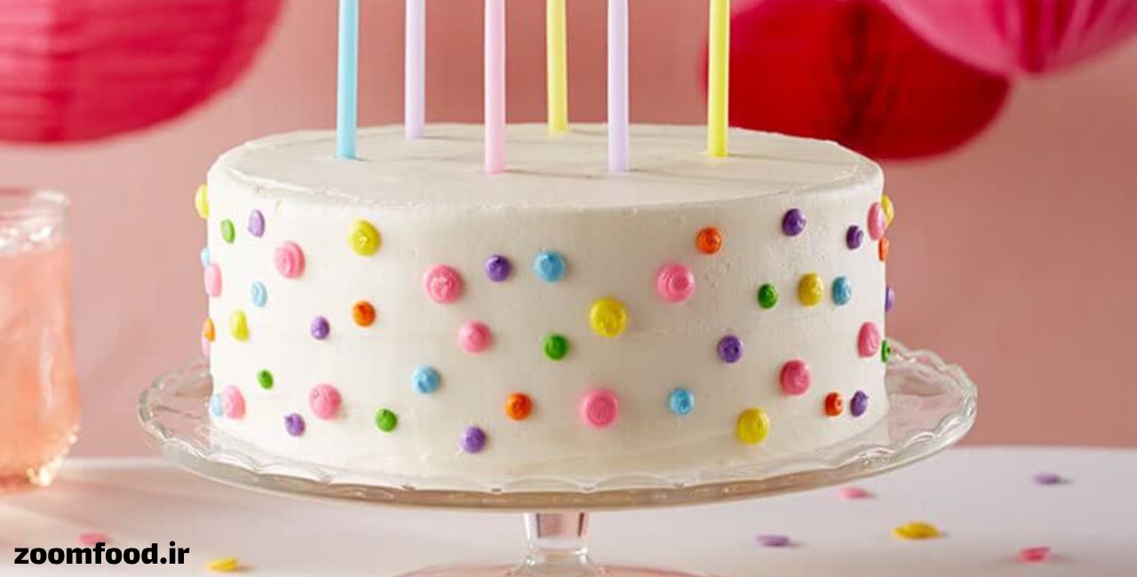 کیک تولد خامه ایی